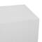White Contemporary Garden Stool, 17" x 17" x 24"